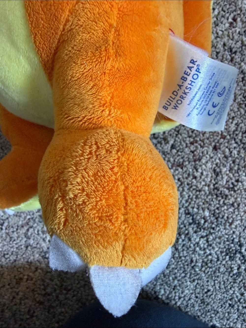 Build A Bear Pokemon Charmander Plush Toy Kanto Starter Orange Stuffed Animal
